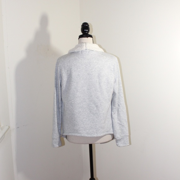 Gap Kids, sherpa lined cardigan waterfall sweater sweatshirt - Picture 3 of 5